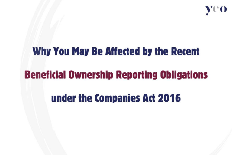 Why You May be Affected by the Recent Beneficial Ownership Reporting Obligations under the Companies Act 2016