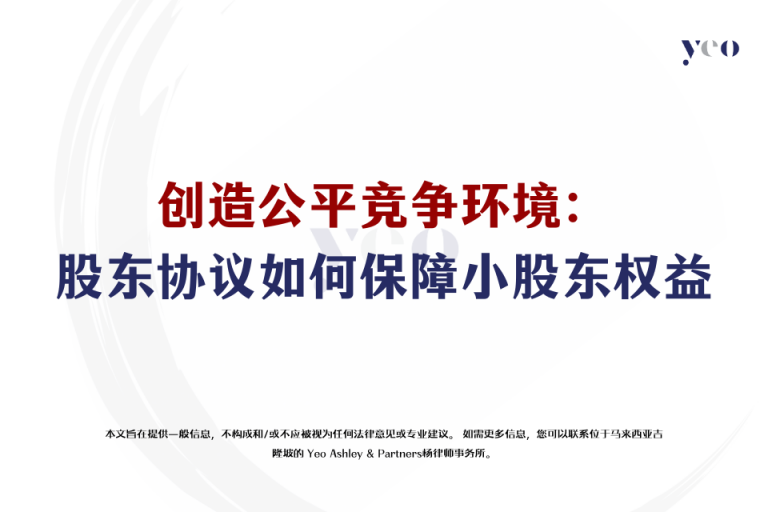 创造公平竞争环境：股东协议如何保障小股东权益
